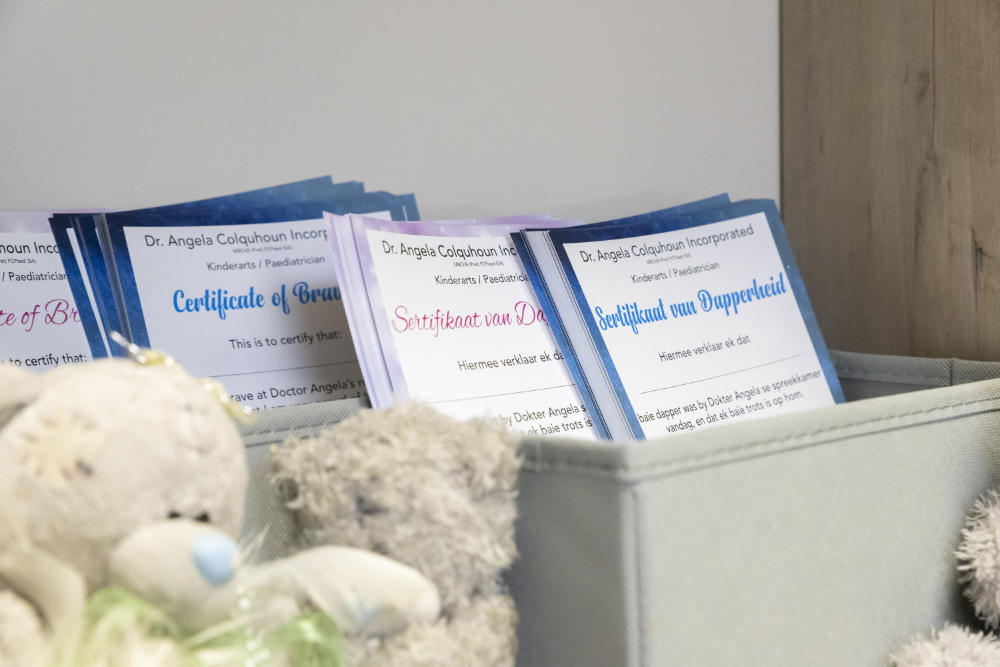 A shape-sorter toy used for developmental assessments